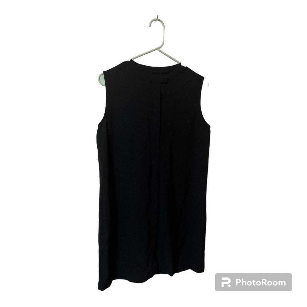 H by Halston Black Sleeveless Mini Dress
